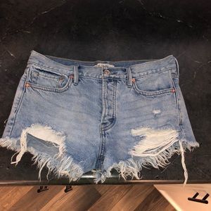 Free people Jean shorts size 26